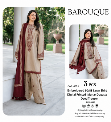 BAROUQUE SIGNATURE EMBROIDERY LAWN SUIT_FESTIVE AND CASUAL WEAR