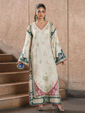 Ethnic OffWhite luxury 3Pc Silk Kaftan|137 Zehra Studio