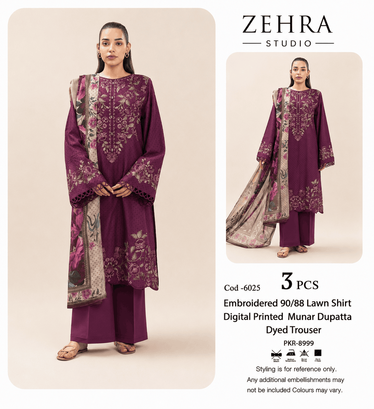 KESHMA|UNSTITCHED SUIT 3PCS Zehra Studio