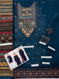 SAPPHIRE Airjet LAWN 9070WITH DIGITAL PRINT VOIL DOBBY DUPATTA(DARK BLUE) Zehra Studio
