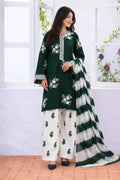 ZARASHAHJAHAN Luxury 3 Piece Embroidered Lawn Suit | Casual & Festive Wear | Dark Green Zehra Studio