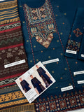 SAPPHIRE Airjet LAWN 9070WITH DIGITAL PRINT VOIL DOBBY DUPATTA(DARK BLUE) Zehra Studio