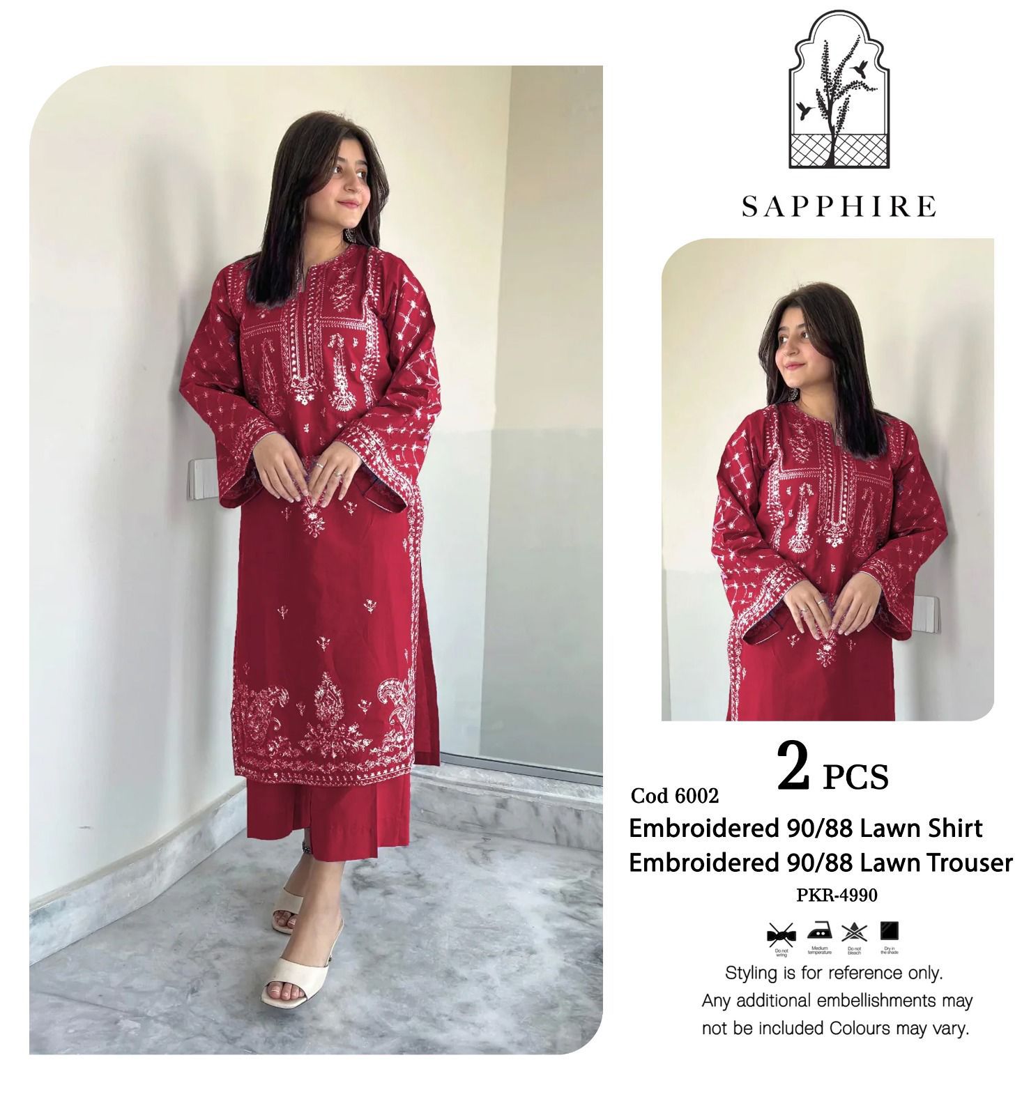 Royal Noir Lawn Suit