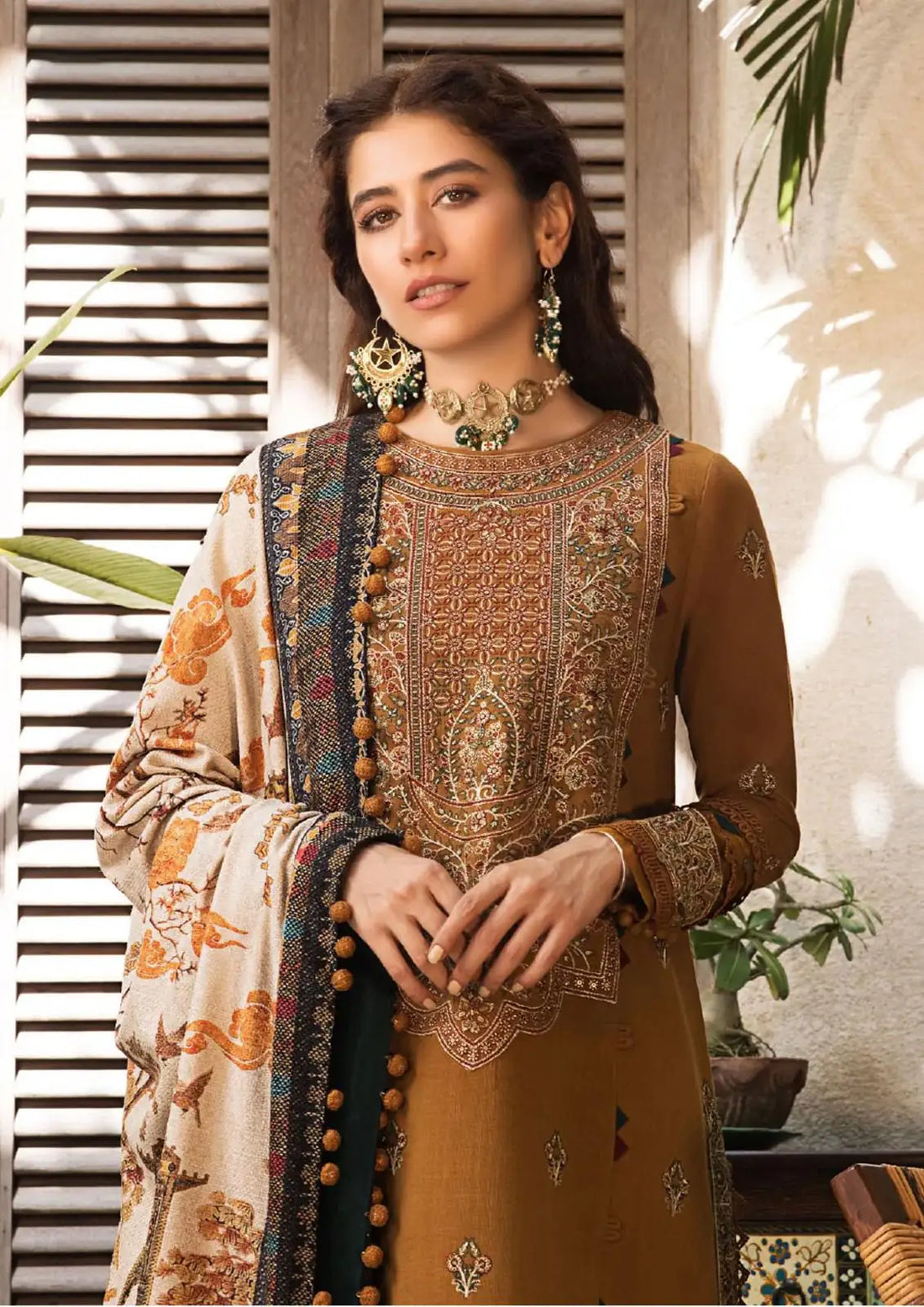 Asim Jofa 3piece Lawn (Unstitched)Mustard